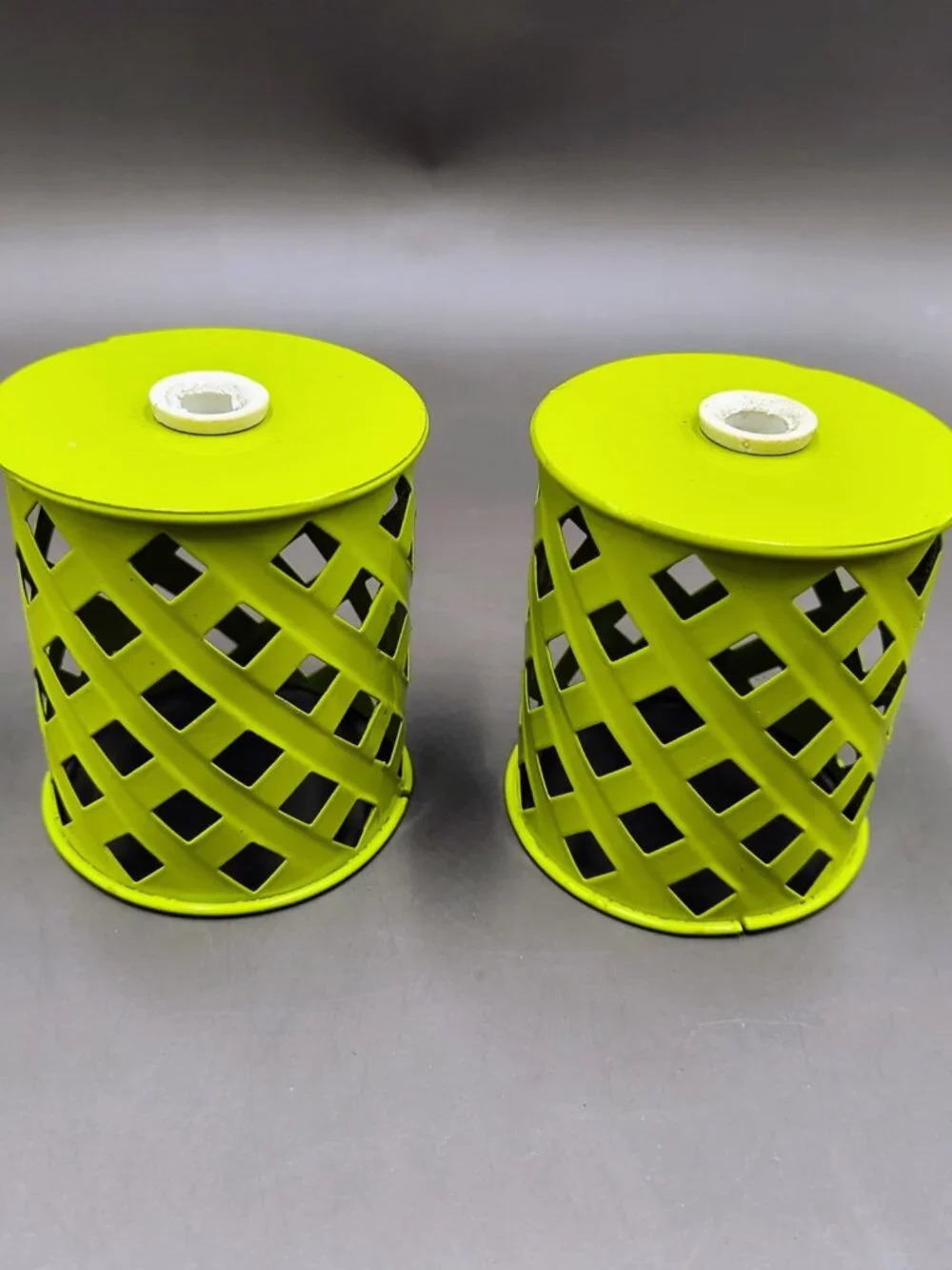 Lot of 10 Metal Lattice String Light Covers for Patio Garden Lights Multicolor